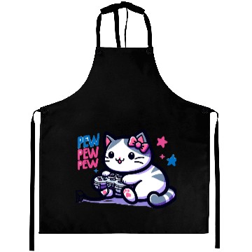 Discover Cat Play Console Game Pew Pew Pew Aprons