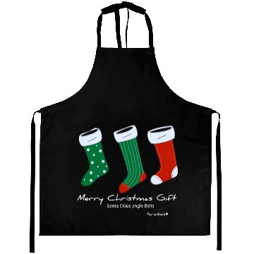 Discover Santa Claus jingle Bell Merry Christmas Gift socks Aprons