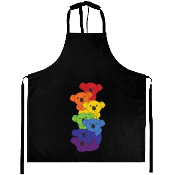 Discover Rainbow Flag Pride Lgbtq Cute Koala Stack Aprons