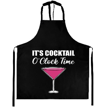 Discover Cocktail O'clock Time Mexican Drinker Gift Aprons