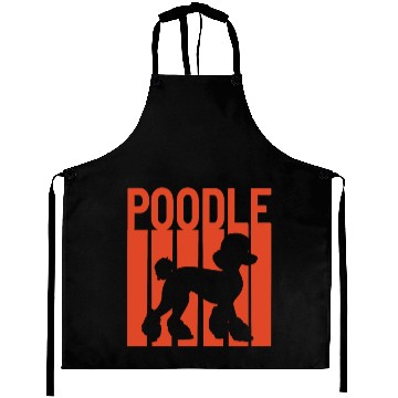 Discover Poodle retro design Aprons