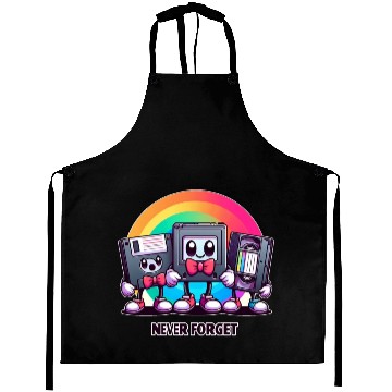 Discover Never Forget for Vintage Technology Enthusiasts Aprons