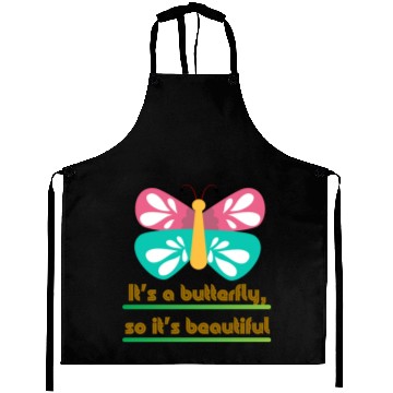 Discover It s a butterfly so it s beautiful Aprons