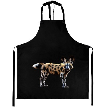 Discover African Wild Dog 3D Aprons