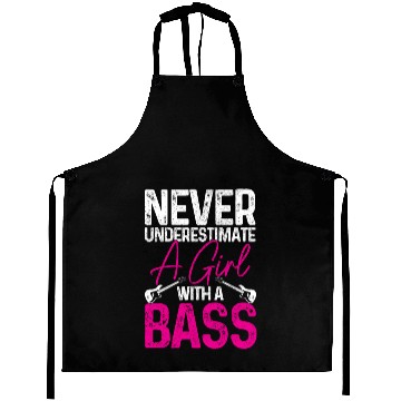 Discover Bass Guitar Player Bassist Funny Gift Aprons