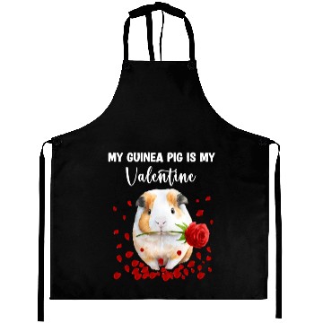 Discover My Guinea Pig Is My Valentine Aprons