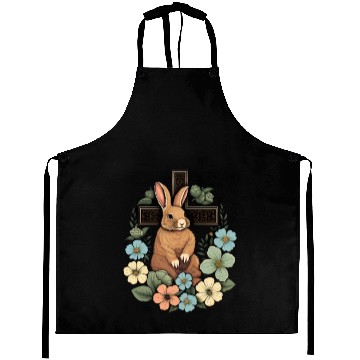 Discover Christian Easter Day Cross Easter Bunny Rabbit Aprons