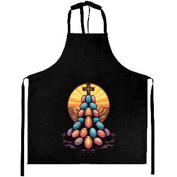 Discover Christian Easter Day Cross Easter Egg Hunt Aprons