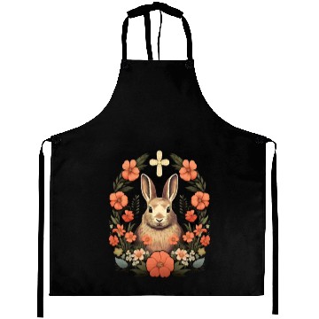 Discover Christian Easter Day Cross Easter Bunny Rabbit Aprons