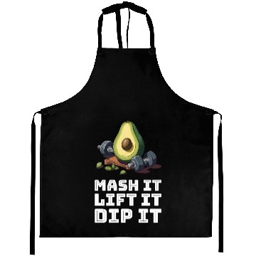 Discover Mash it, Lift it, Dip it Avocado Gym Aprons