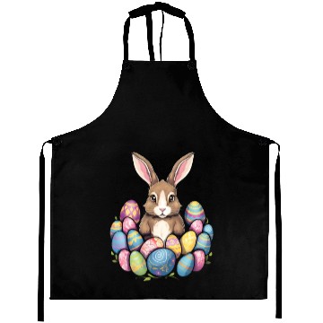 Discover Easter Bunny Rabbit Colorful Eggs Easter Egg Hunt Aprons