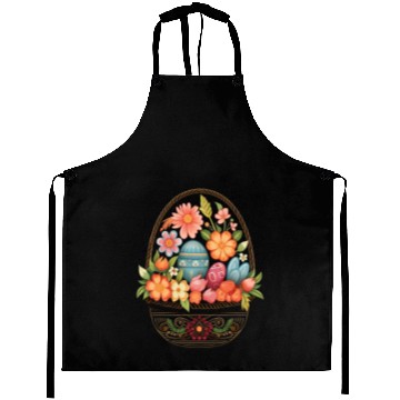 Discover Easter Day Easter Egg Basket Spring Flowers Aprons