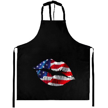 Discover Flag Lips, Patriotic Lips, USA Lips Aprons