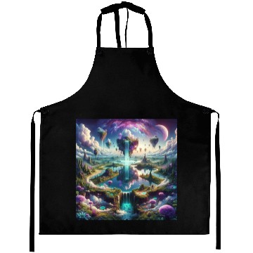 Discover Fantasy Skylands: Surreal Landscape Aprons