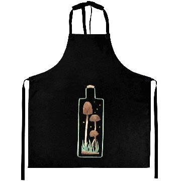 Discover Mushroom and Firefly Terrarium Aprons