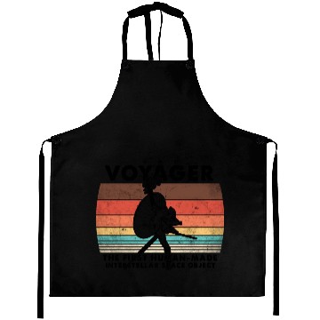 Discover Voyager 1977 Retro Space Probe Mission Aprons