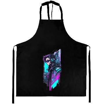 Discover sci fi character v10 Aprons