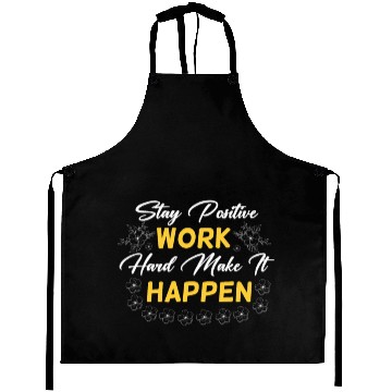 Discover Make It Happen Inspirational Quote Aprons