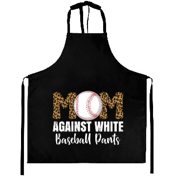 Discover Leopard Baseball Mom Aprons