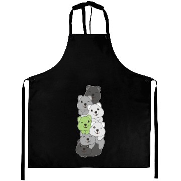 Discover Agender Flag Pride Lgbtq Cute Quokka Stack Aprons