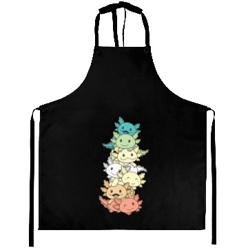 Discover Genderfloren Flag Pride Lgbtq Axolotl Pile Aprons