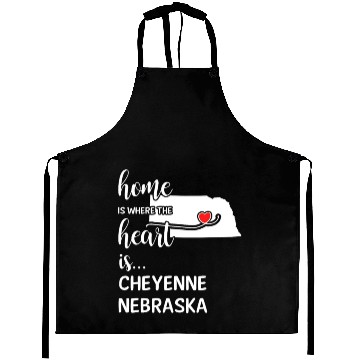 Discover Cheyenne County Nebraska Is Where My Heart Is Gift Aprons