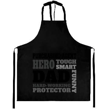 Discover Daddy job funny Quote Dad purchasing-agent Aprons