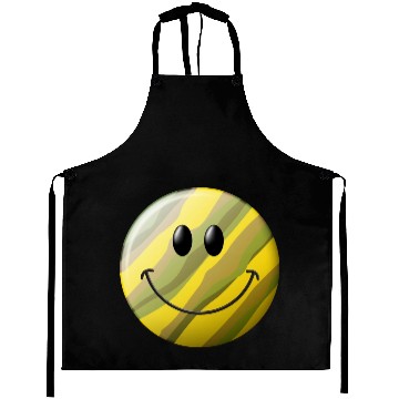 Discover Camo Smiling Happy Face Aprons