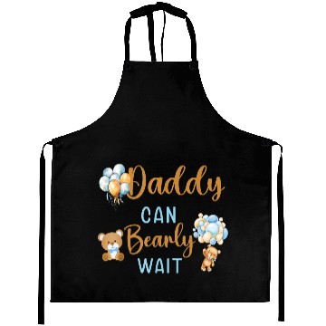 Discover Daddy Can Bearly Wait Baby Shower Aprons