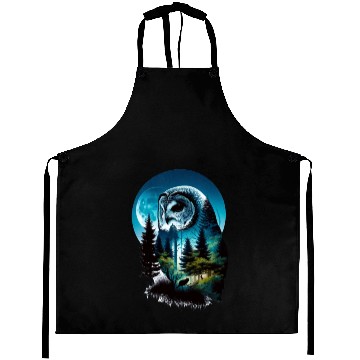 Discover Nature in Owl Pattern Aprons