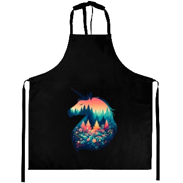 Discover Nature in Unicorn Pattern Aprons