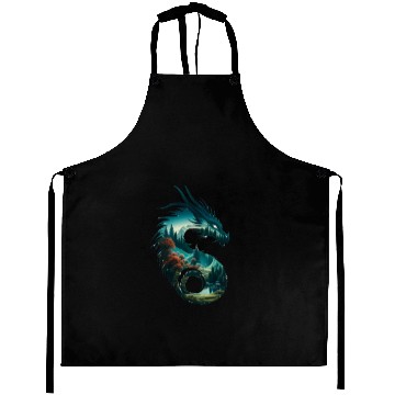 Discover Nature in Dragon Pattern Aprons