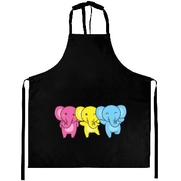 Discover Pansexual Flag Pride Lgbtq Cute Elephant Aprons