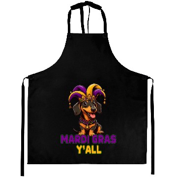 Discover Mardi Gras Dachshund Aprons