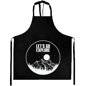 Discover Let's go Explore Hiking Nature Aprons