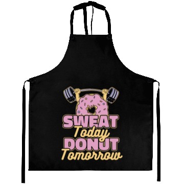 Discover Fitness Donut Funny Donut Gym Aprons
