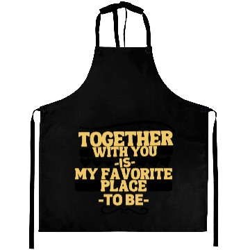 Discover Funny romantic couple saying fun together forever Aprons
