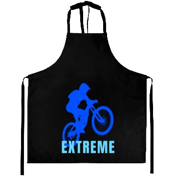 Discover Mountain Bike (blue and light blue design) Aprons