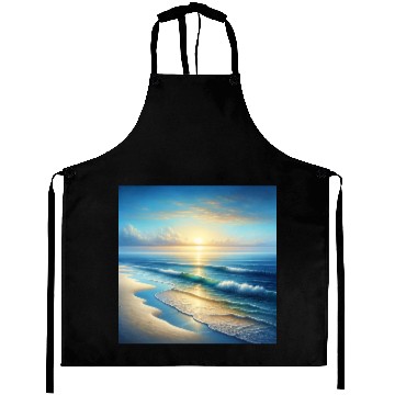 Discover Serene Seaside Sunrise Aprons
