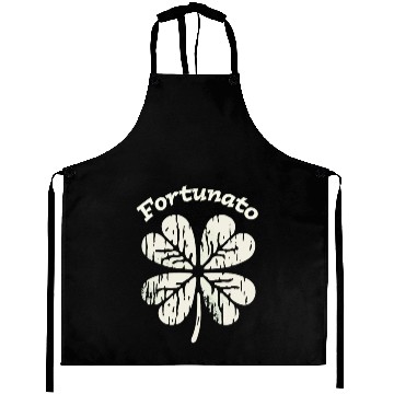 Discover Fortunato Emblem Distressed Four-Leaf Aprons