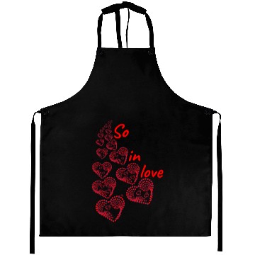 Discover So in love valentine's day Aprons