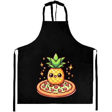 Discover Pineapples on a pizza Aprons