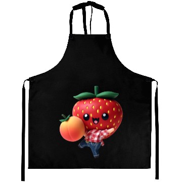 Discover Dancing strawberry with peach Aprons
