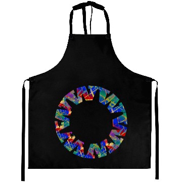 Discover English-W alphabet black font letters Aprons
