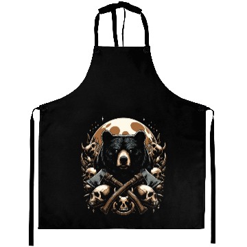 Discover scary bear Aprons
