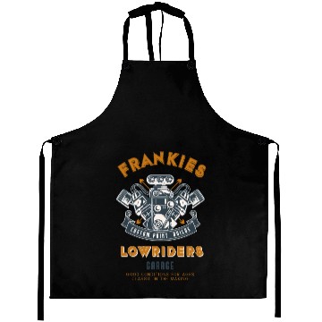 Discover Frankie's Lowrider Haven Aprons