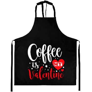 Discover Coffee is My Valentine. Aprons