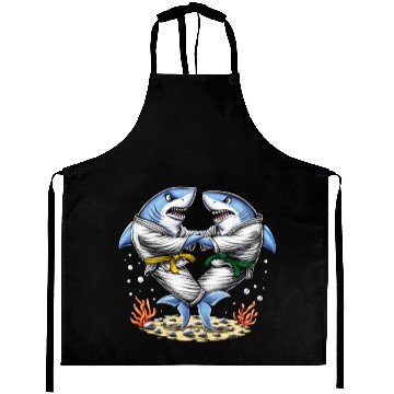 Discover Shark Jiu-Jitsu Wrestlers Aprons