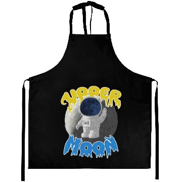 Discover Astronaut upper moon Aprons