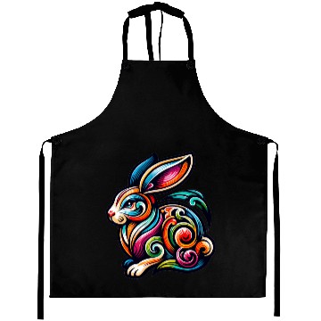 Discover Rabbit Tattoo Tribal Chinese Zodiac Aprons